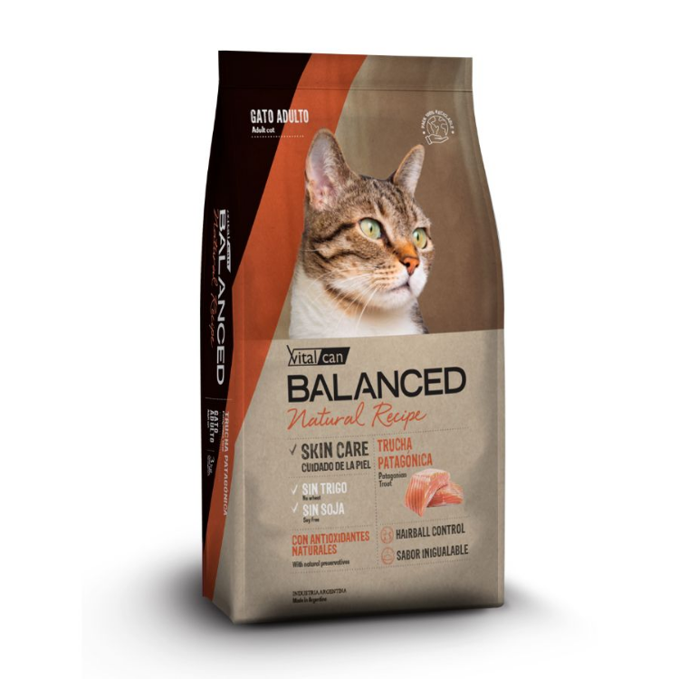Balanced Natural Recipe Trucha Patagonica Gato Adulto 7.5kg