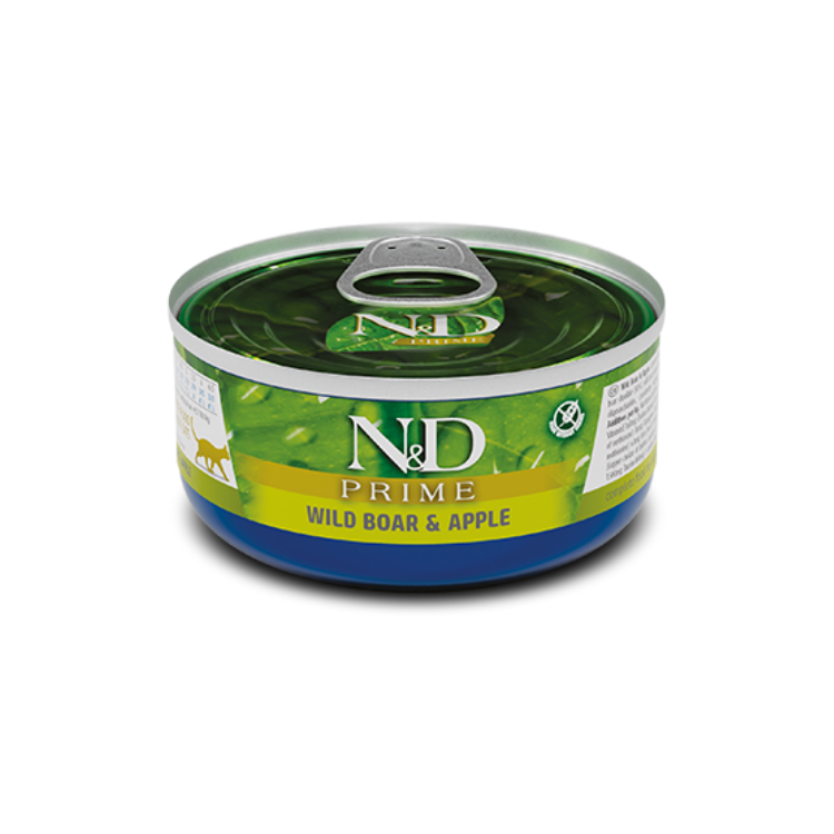 N&D CAT PRIME WILD BOAR & APPLE 70 GR