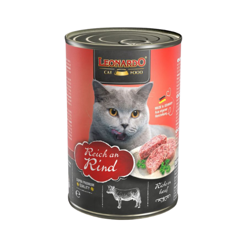 Leonardo lata quality selection ternera alimento húmedo para gatos 400gr