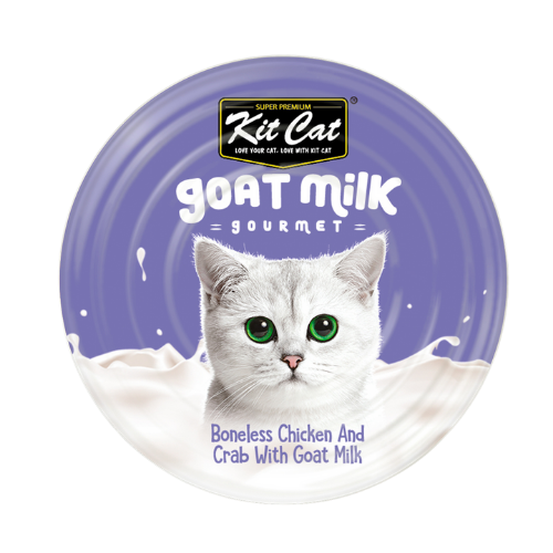 Kitcat 70g goat milk gourmet chicken & crab