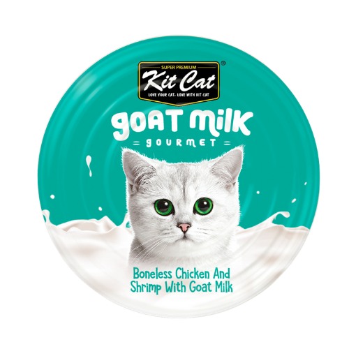 Kitcat 70g goat milk gourmet chicken & shrimp
