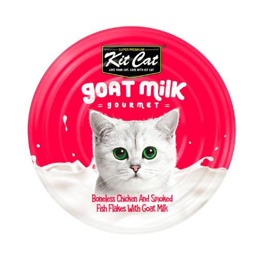 Kitcat 70g goat milk gourmet chickn & smoked fish