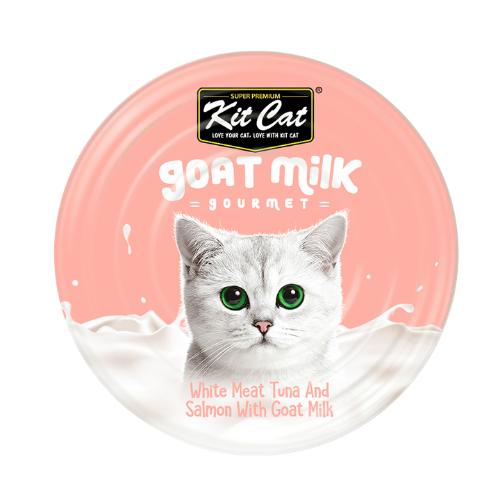 Kitcat 70g goat milk gourmet tuna & salmon