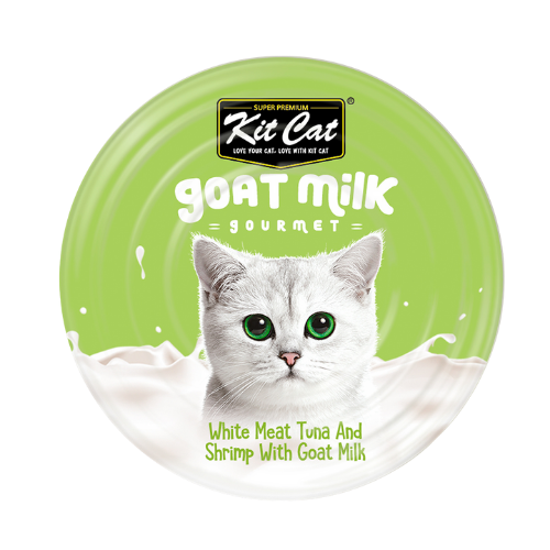 Kitcat 70g goat milk gourmet tuna & shrimp