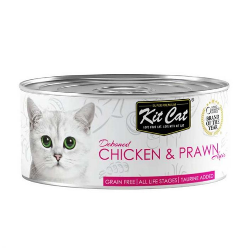 Kitcat Lata Gato Deboned Chicken & Prawn Toppers 80g