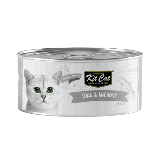Kitcat 80g deboned tuna & anchovy toppers