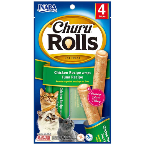 Churu rolls cat chicken tuna x 4