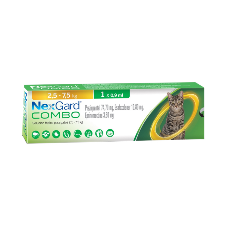 Nexgard Combo Cat L 0.9ml (2.5 - 7.5kg)