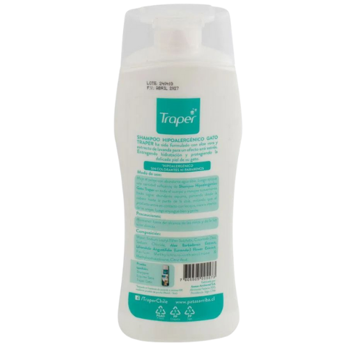 Traper Shampoo Hipoalergénico Gatos Aroma Lavanda 260 ml