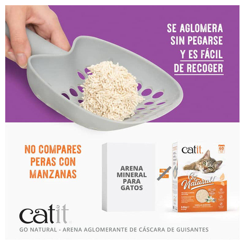 Catit Go natural arena biodegradable aglutinante lavanda