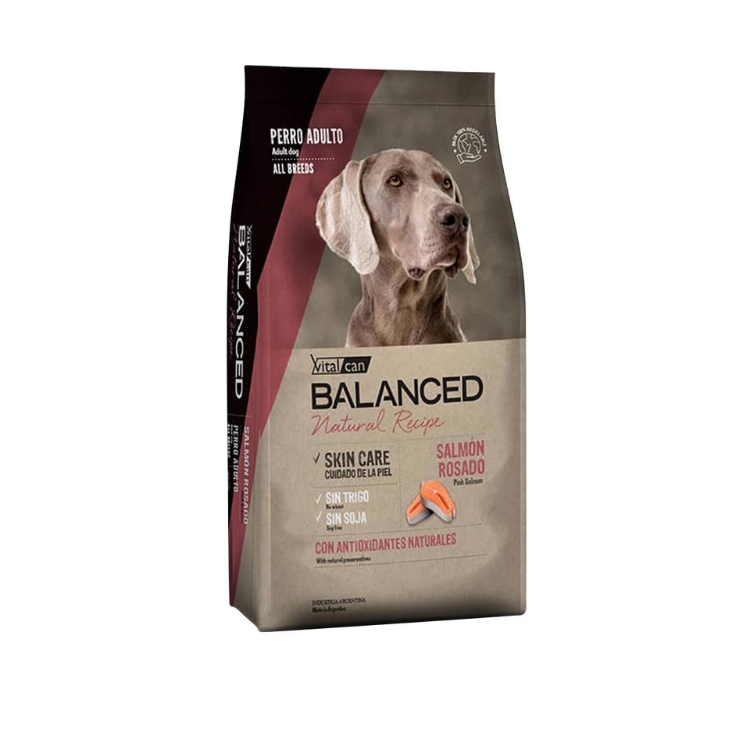 Balanced Natural Recipe Salmon Rosado Perro Adulto 15kg