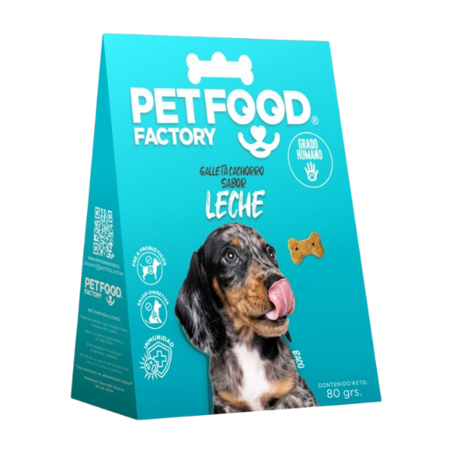 Galleta huesito perro cachorro leche 80gr