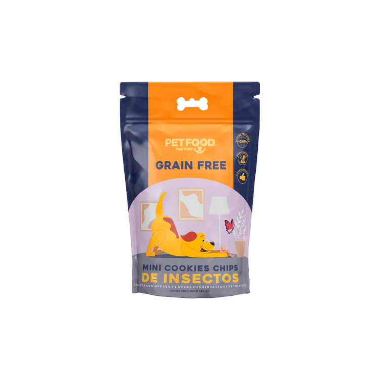GALLETA GF MINI COOKIES CHIPS INSECTOS 180GR