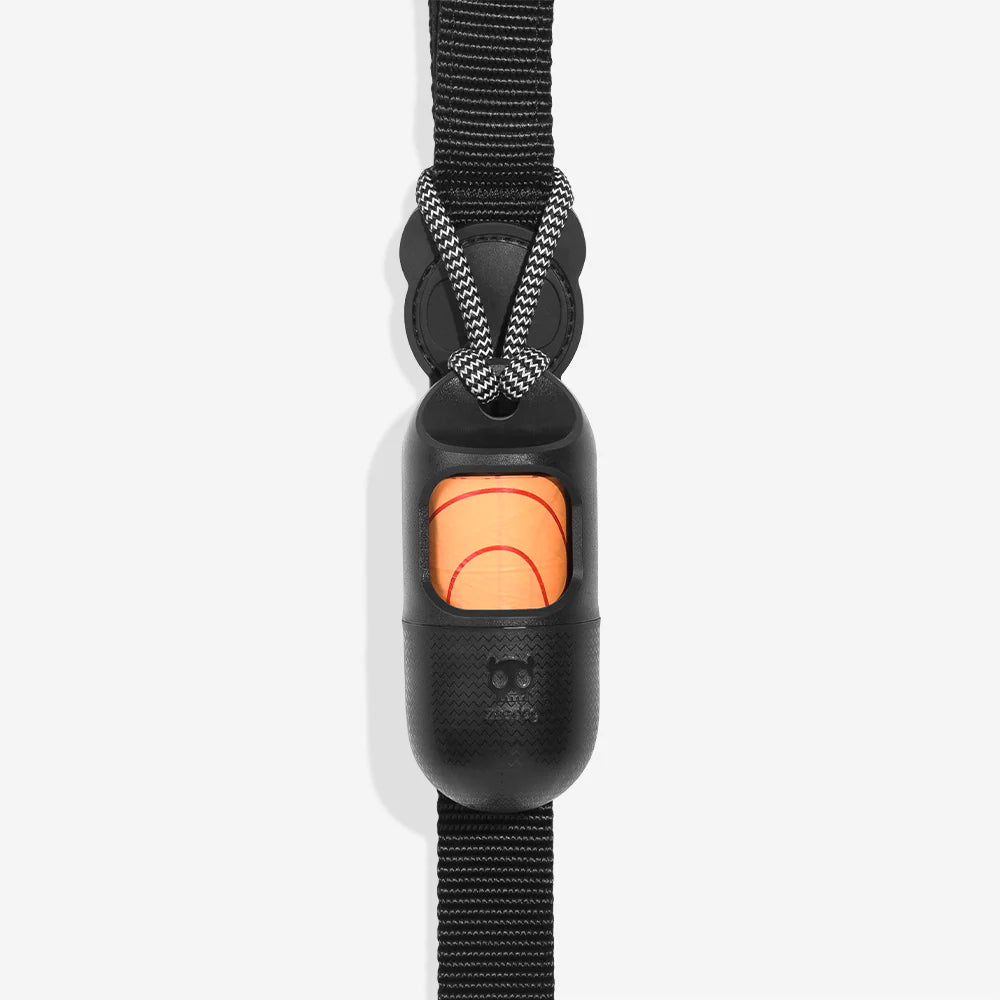 Poop bag dispenser black glow-in-the-dark 2.0