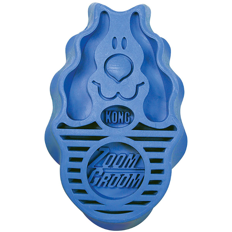 Cepillo Kong Zoom Groom Dog Azul