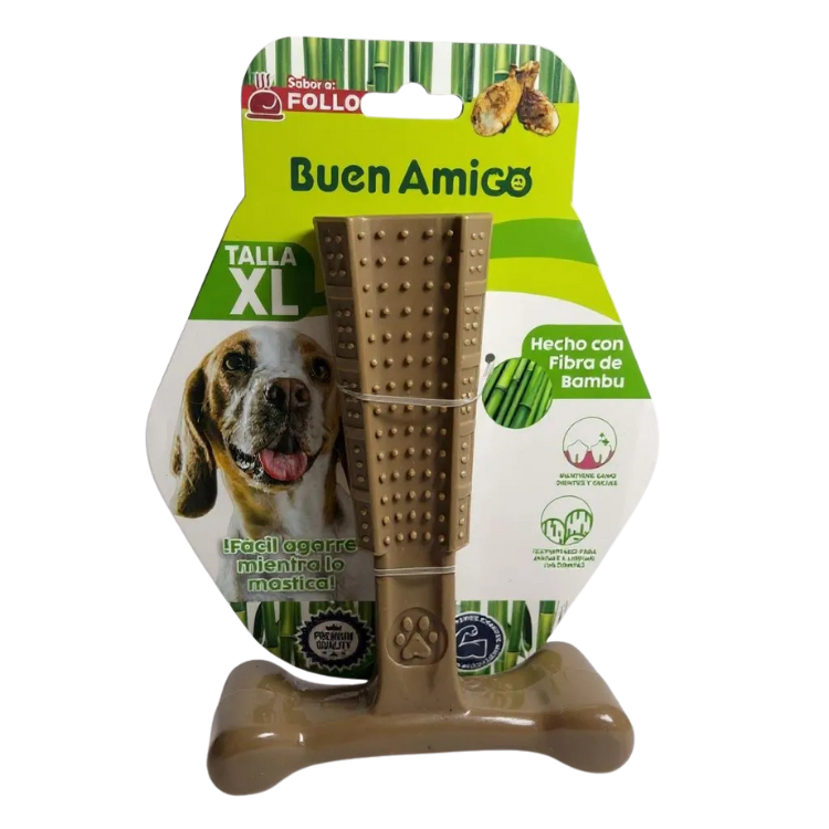 Juguete hueso masticable de fibra de bambú xl