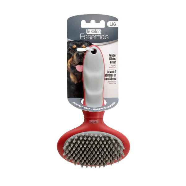 Cepillo de Goma Le Salon Essentials – Talla L (Pelaje Corto y Masaje)
