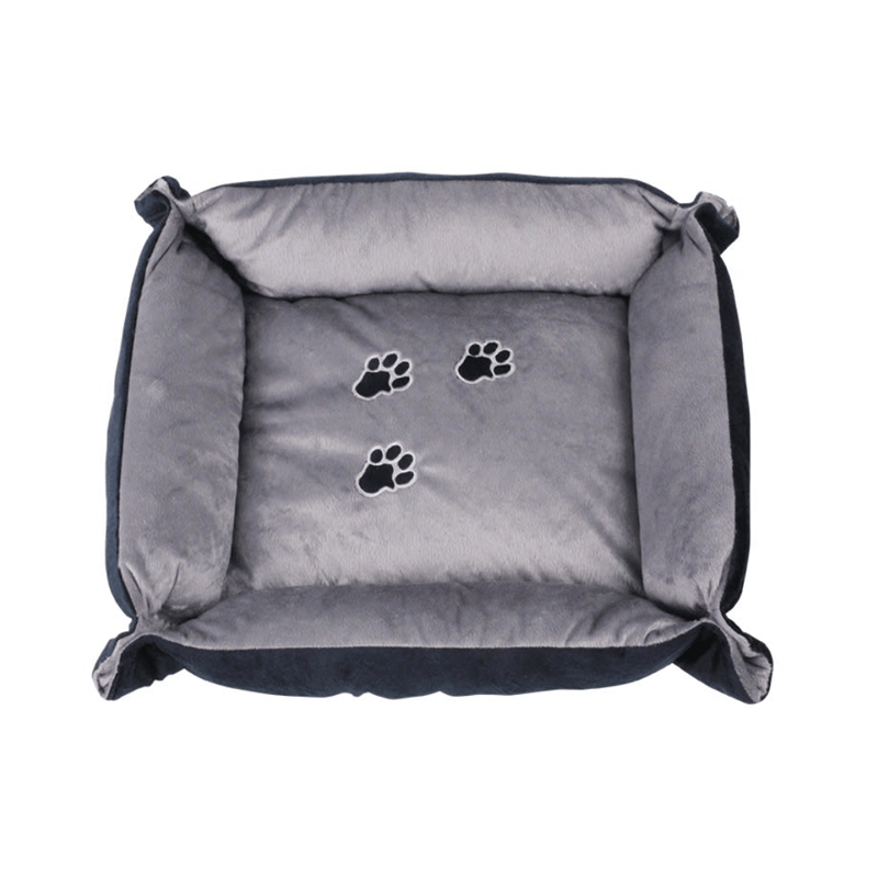 Cama de Descanso Pawise para Gatos – Patitas Azul/Gris