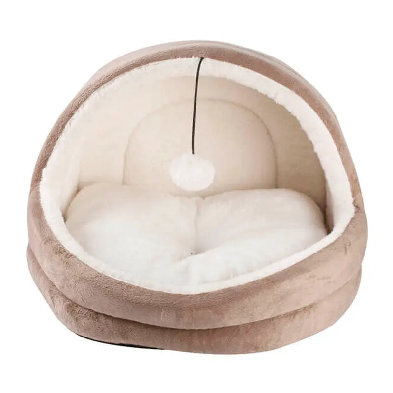 Pawise Cama Tipo Iglú Café para Gatos