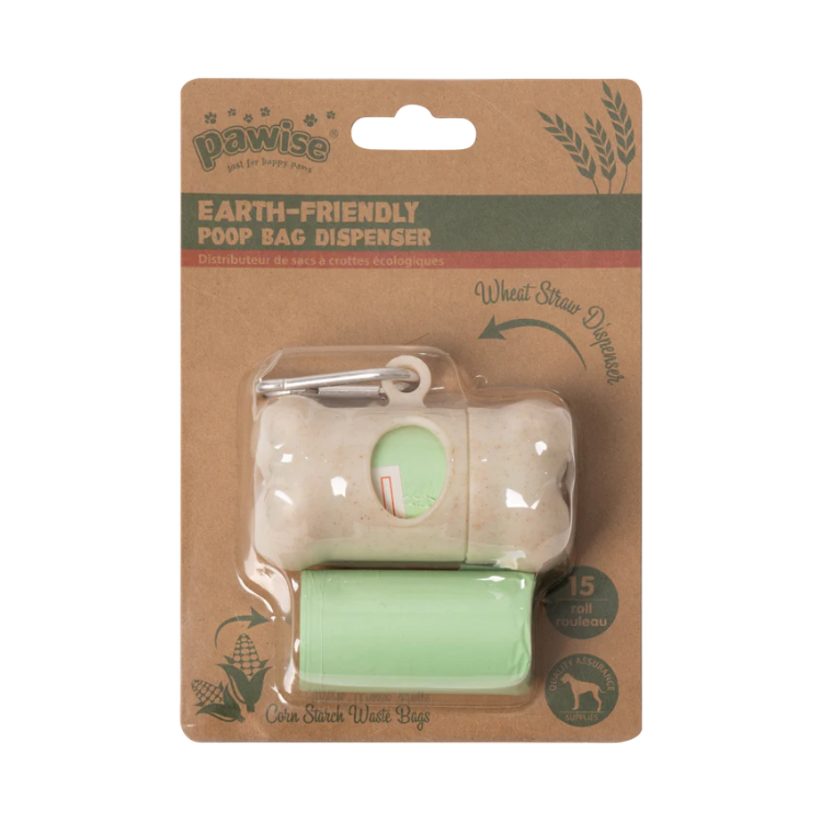 Dispensador Reutilizable Pawise con Bolsas Biodegradables – Eco-Friendly