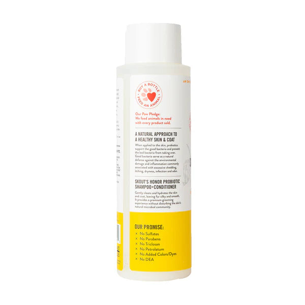 Skout’s Honor Shampoo + Acondicionador para Gatos Madreselva 473 ml