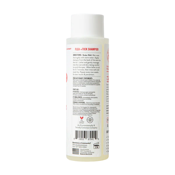 Skouts Honor - Shampoo Contra Pulgas y Garrapatas 473 ml