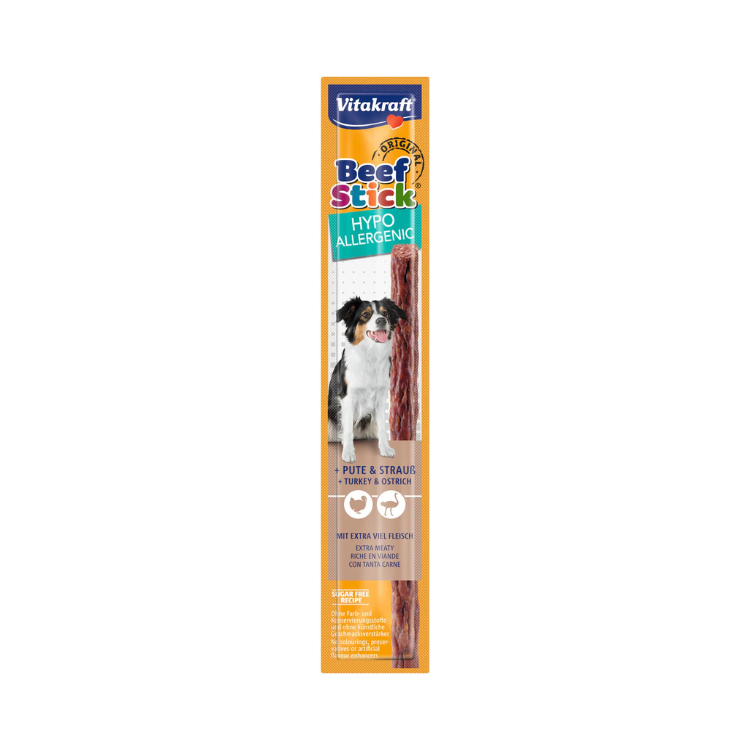 Snack Vitakraft Beef Stick Hipoalergénico – Premio Saludable para Perros