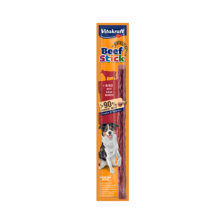 Snack Vitakraft Beef Stick de Carne – Premio Blando para Perros