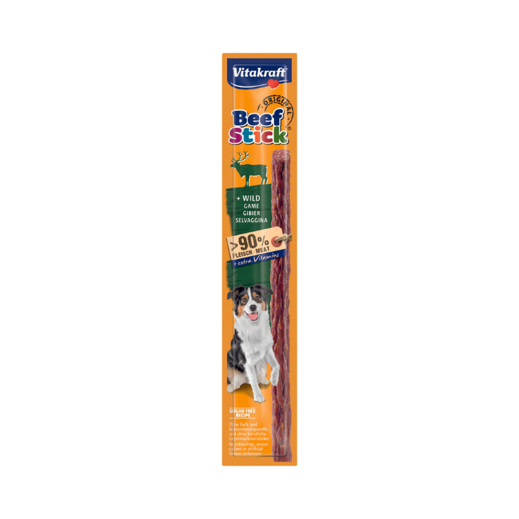 Snack Vitakraft Beef Stick de Ciervo – Premio Blando para Perros