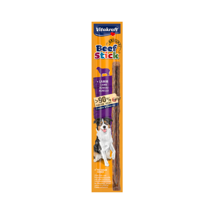 Snack Vitakraft Beef Stick de Cordero – Premio Blando para Perros