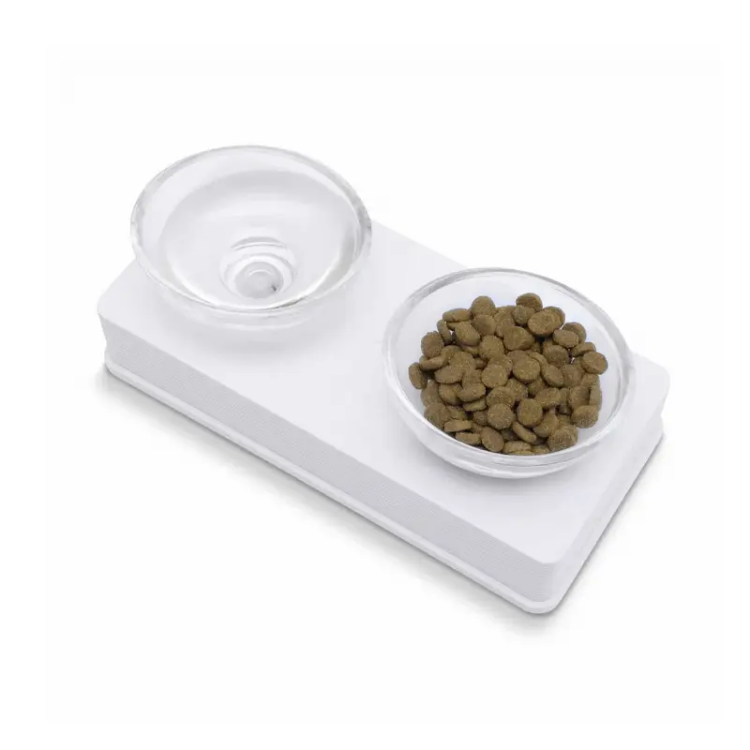 Catit platos vidrio color blanco 200 ml