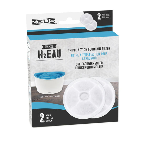 Repuesto Zeus Filtro Triple Acción para Fuentes de Agua – 2 uds.
