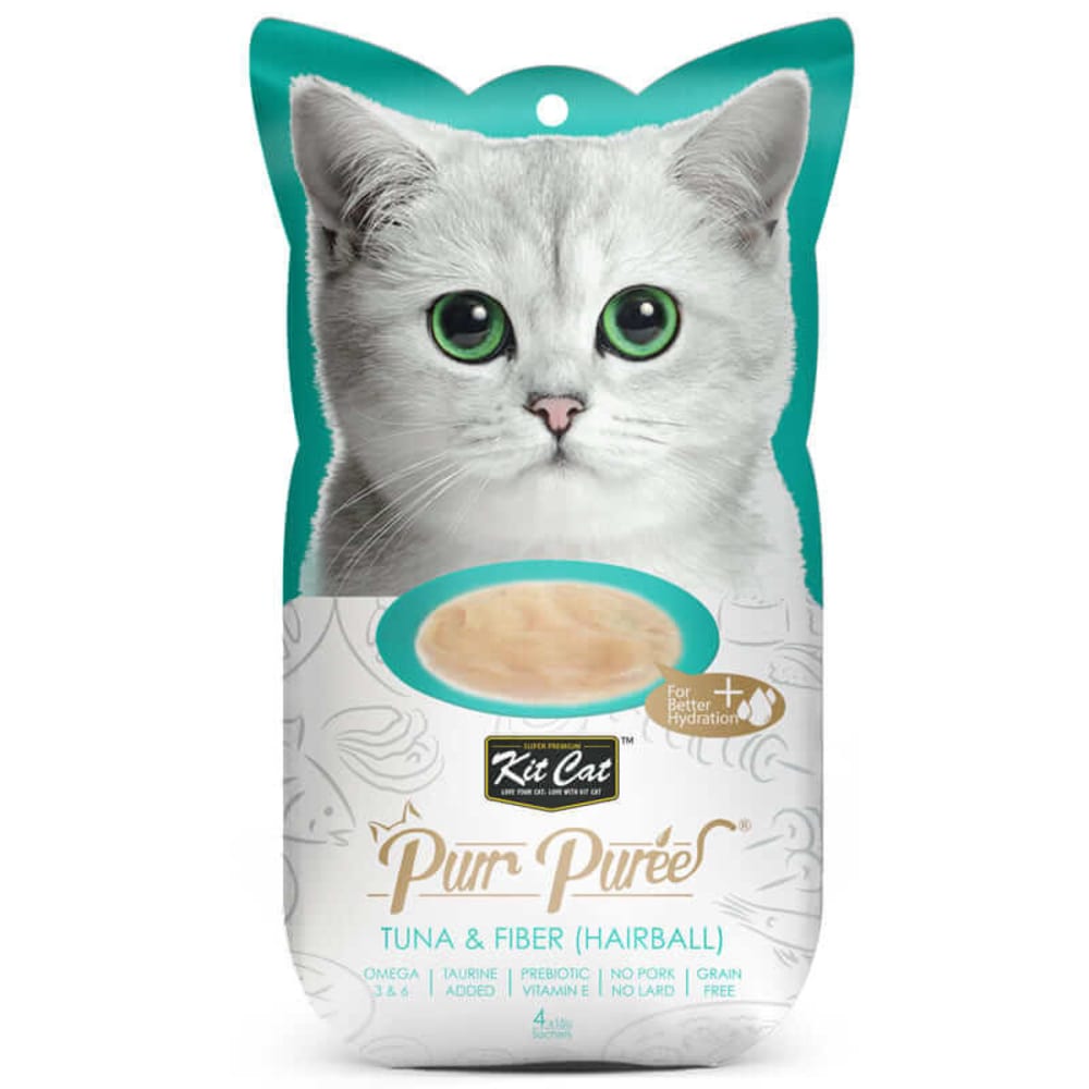 PurrPuree - Tuna and Fiber (Hairball Control) 60g (4x15g)