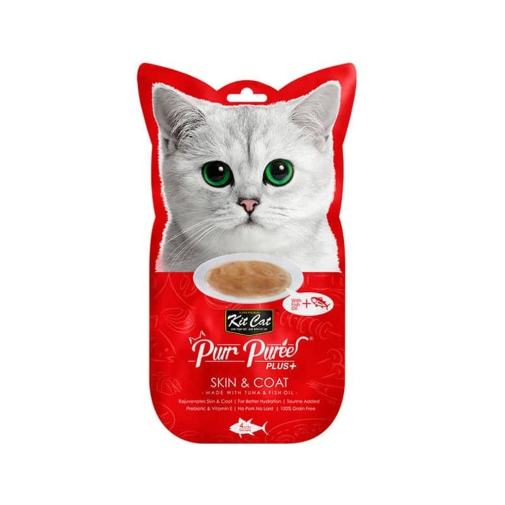PurrPuree PLUS - Atún (Skin & Coat) 60g (4x15g)