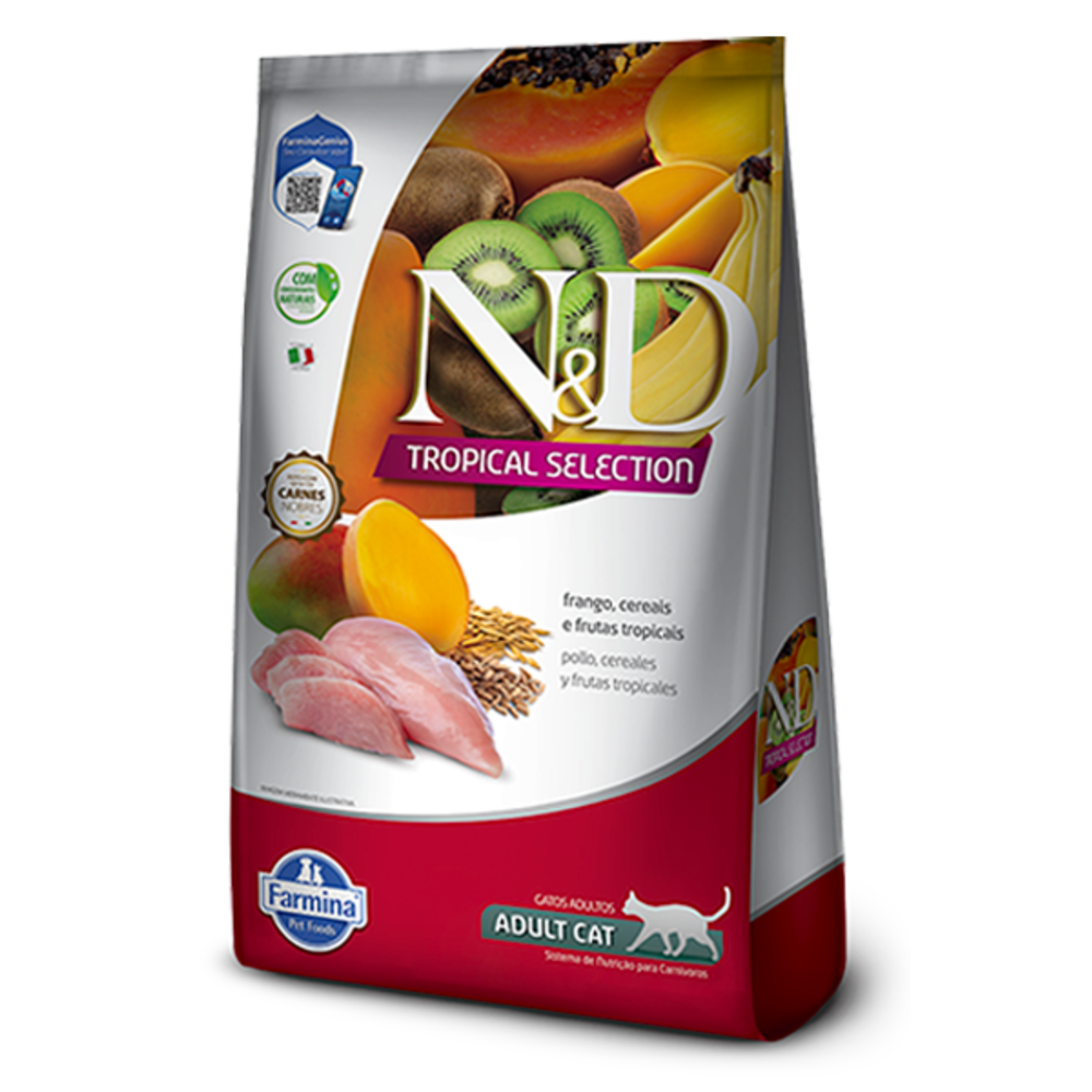 Farmina N&D Tropical Gato Adulto Pollo 7 kg – Alimento seco