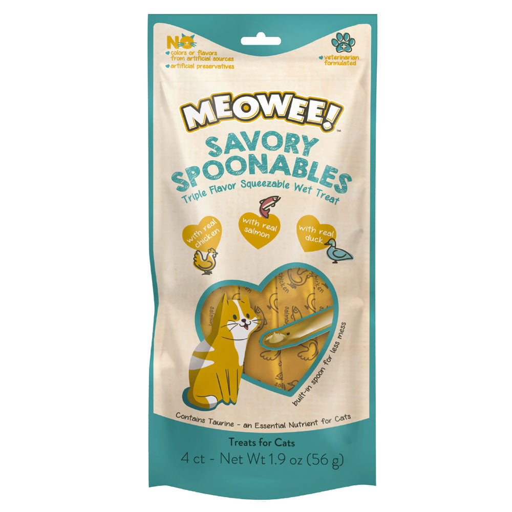 MEOWEE SPOON CHICKEN SALMON AND DUCK 56GR
